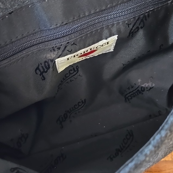 Fiorucci Italy Gray Wool and Faux Fur Trimmed Shoulder Bag - Picture 7 of 14